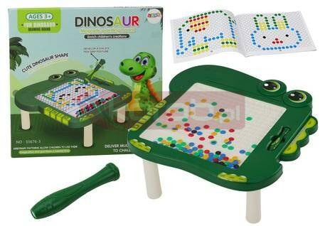 Stolik tablica edukacyjna magnetyczna Dinozaur
