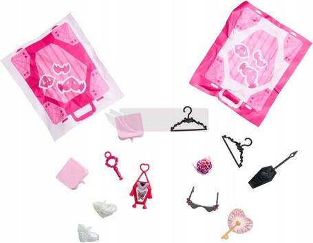LALKA MONSTER HIGH STRASZYSEKRETY S7 Draculaura wakacje zestaw z walizką JDR50