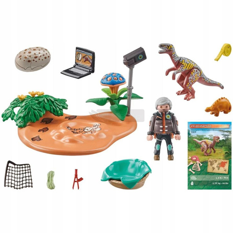 PLAYMOBIL DINOS 71526 GNIAZDO STEGOSAURUSA I ZŁODZIEJ JAJ zestaw dla dzieci