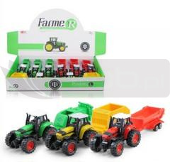 Traktor z przyczepą mix