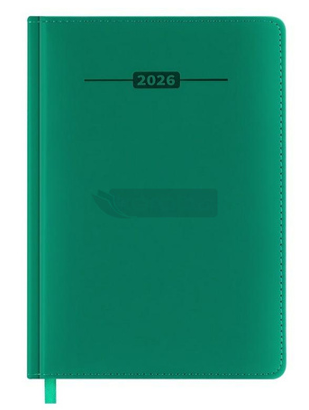 Kalendarz książkowy 2026 A5 zielony EASY