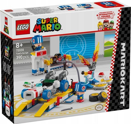 LEGO SUPER MARIO 72035 Mario Kart Toad i jego garaż, zestaw klocków