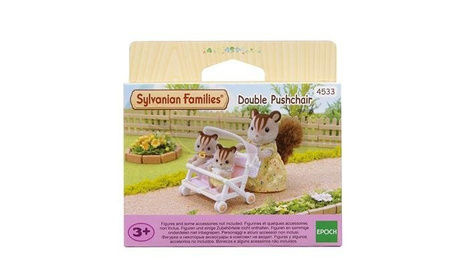 Sylvanian Families Podwójny wózek spacerowy