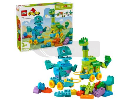LEGO(R) DUPLO 10451 3w1 dinozaury na kółkach