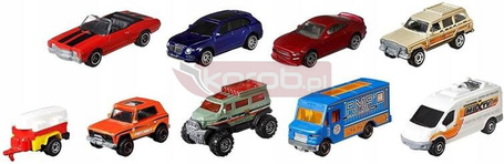 MATCHBOX DZIEWIĘCIOPAK ZESTAW 9 POJAZDÓW X7111