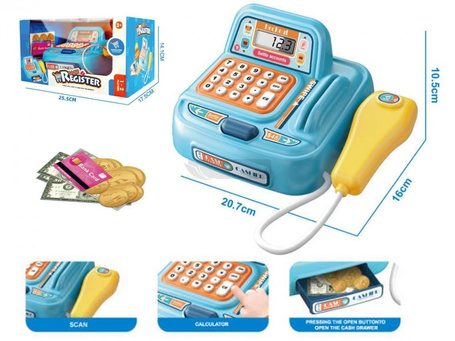 Kasa sklepowa kalkulator open box 25,5x17,5x14cm