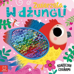 Zwierzęta w dżungli. Książeczka z cekinami