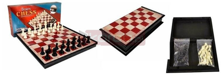 Szachy klasyczne magnetyczne 24,5x24,5cm