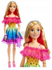 DUŻA LALKA BARBIE 71 cm w kolorowej sukience HJX98