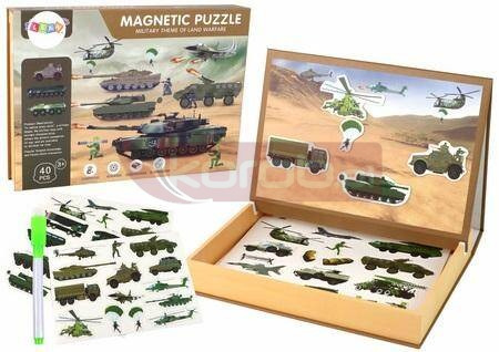 Puzzle magnetyczne z motywem wojny
