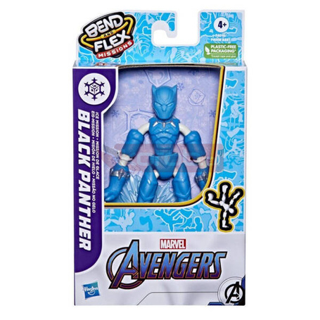 Figurka Avengers Bend and Flex Black Panther Ice Mission