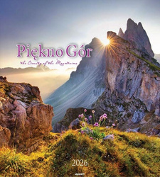 Kalendarz 2026 ścienny 32x32cm Piękno gór