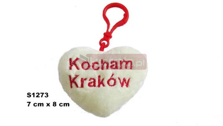 Brelok serce kocham Kraków