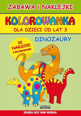 Kolorowanka dla dzieci od lat 3. Dinozaury