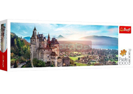 Puzzle 1000 elementów Panorama Zamek Menthon Francja