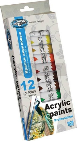 Farby akrylowe 12 kolorów 12ml
