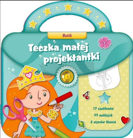 Teczka małej projektantki turkus 2. Butik