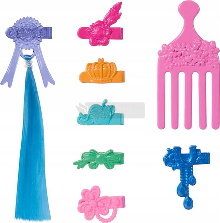 BARBIE KONIK KUCYK DO STYLIZACJI TORNADO + akcesoria do stylizacji HXJ36