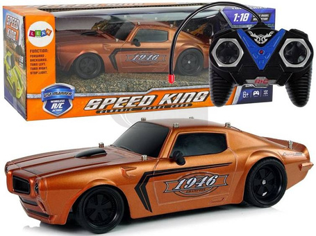 Auto Sportowe R/C 1:18 brązowe Champion