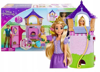 DISNEY LALKA KSIĘŻNICZKA ROSZPUNKA Wieża Roszpunki zestaw z lalką HLW30