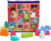 MEGA BLOKS KLOCKI 60 elementów ,duże klocki w torbie DCH54 dla dzieci +12m DCH54
