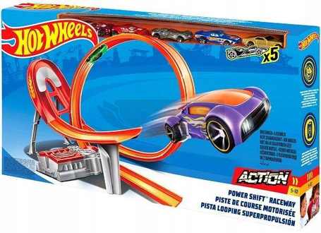 Hot Wheels zestaw Tor Rajdowy Pętla z Napędem 5 aut FCF18