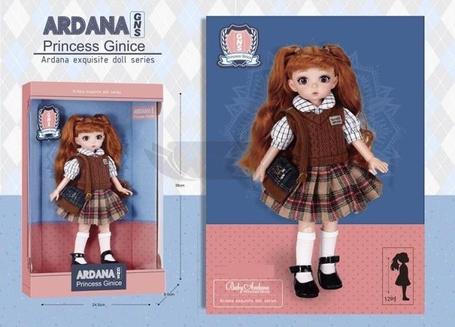 Lalka 38 cm z torbą