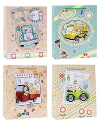 Torebka ozdobna pop-up 18x23x8cm mix ROZETTE