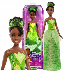 DISNEY PRINCESS LALKA KSIĘŻNICZKA TIANA w błyszczącym ubraniu HLW04