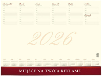 Kalendarz 2026 biuwar business