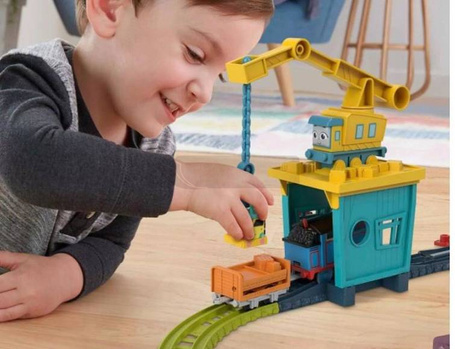 Fisher Price Tomek zestaw torów DŹWIG KAROLCIA SANDY HDY58