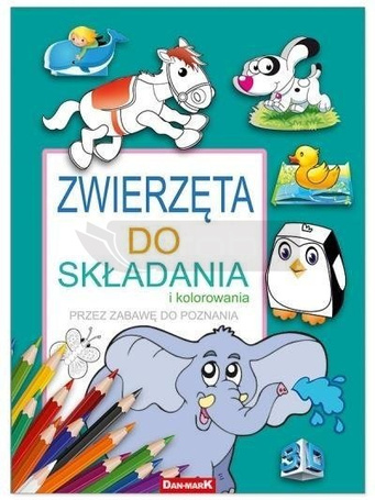Składanka B4/8K Karton Zwierzęta 3D do kolorowania