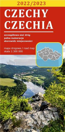 Mapa drogowa Czechy 1:440 000 lam w.2022