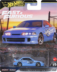 HOT WHEELS PREMIUM FAST & FURIOUS 1/5 Custom Acura Integra Sedan GSR JDJ13