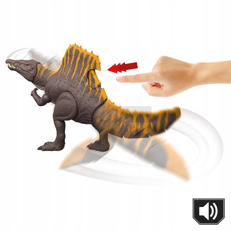 JURASSIC WORLD DINOZAUR Podwójny Atak Spinozaur figurka 56cm z dźwiękiem JGB56