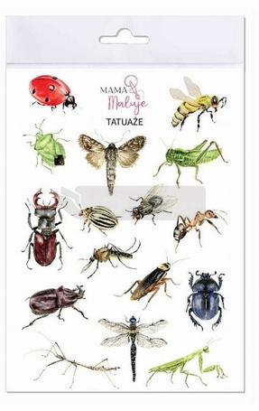 Tatuaże zmywalne Owady