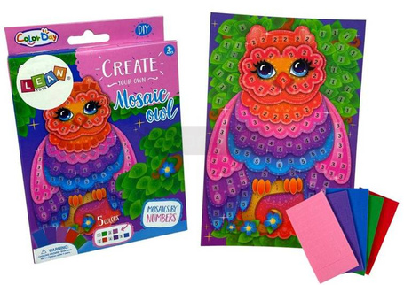 Zestaw DIY Kolorowa mozaika sowa