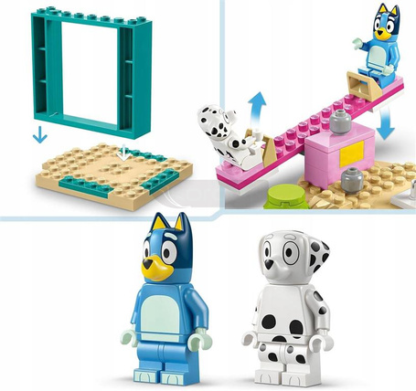 LEGO BLUEY 11201 BLUEY I ŁATKO NA PLACU ZABAW, zestaw dla dzieci +4 lata