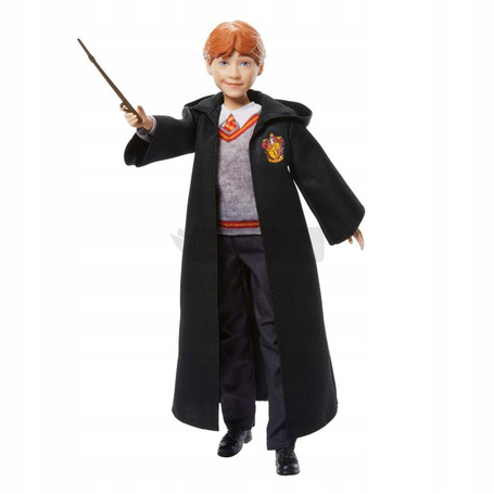 HARRY POTTER LALKA Ron Weasley w mundurku Hogwartu + akcesoria JGM20