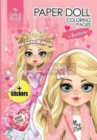 Papierowa lalka do wycinania Anastasia