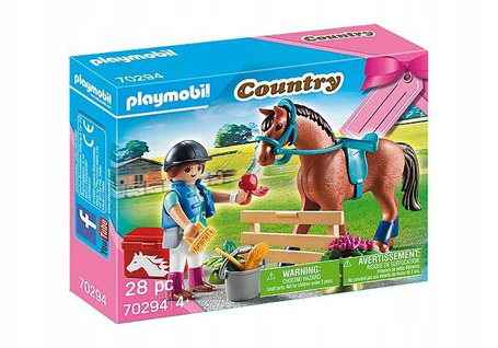 PLAYMOBIL Country 70294 Jeździec z koniem Farma