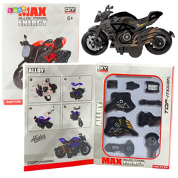 Motocykl do skręcania metalowy 1:14