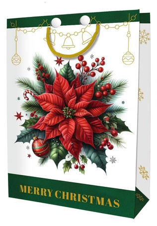 Torebka ozdobna Święta BN Stroik duża