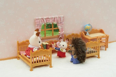 Sylvanian Families Wiejski pokój dziecięcy z łóżkiem piętrowym