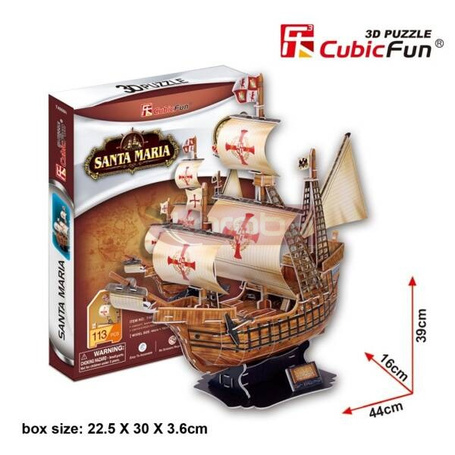 Puzzle 3D Żaglowiec Santa Maria