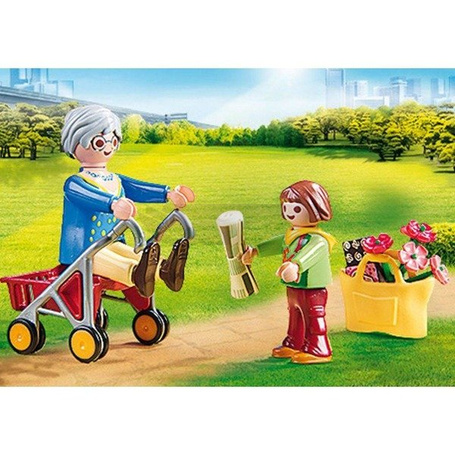Playmobil 70194 Babcia z chodzikiem