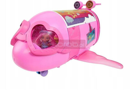 BARBIE EXTRA FLY LUKSUSOWY SAMOLOT DLA LALEK + mini lalka Barbie w zestawie HPF72
