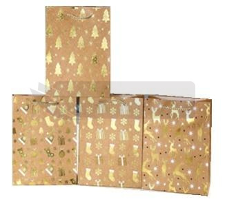 Torebka prezentowa M Boże Narodzenie platera mix