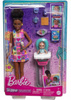 LALKA BARBIE SKIPPER OPIEKUNKA + KRZESEŁKO DO KARMIENIA z bobasem HTK34