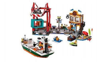 LEGO CITY 60422 NADMORSKI PORT ZE STATKIEM TOWAROWYM zestaw klocków